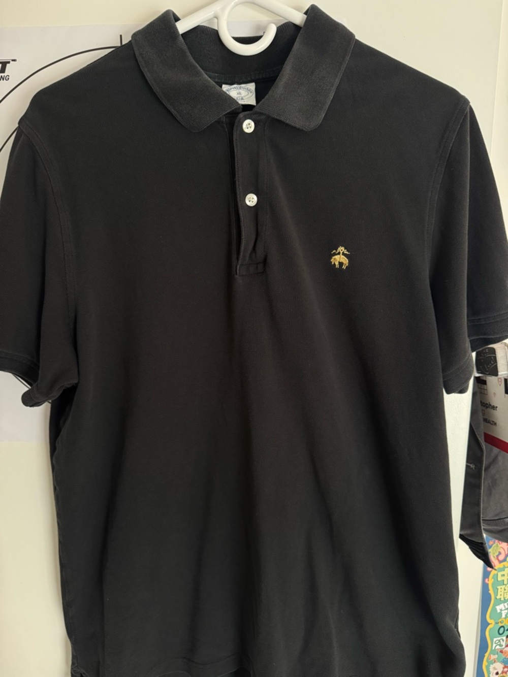 Brooks Brothers Black Polo Shirt Size XL